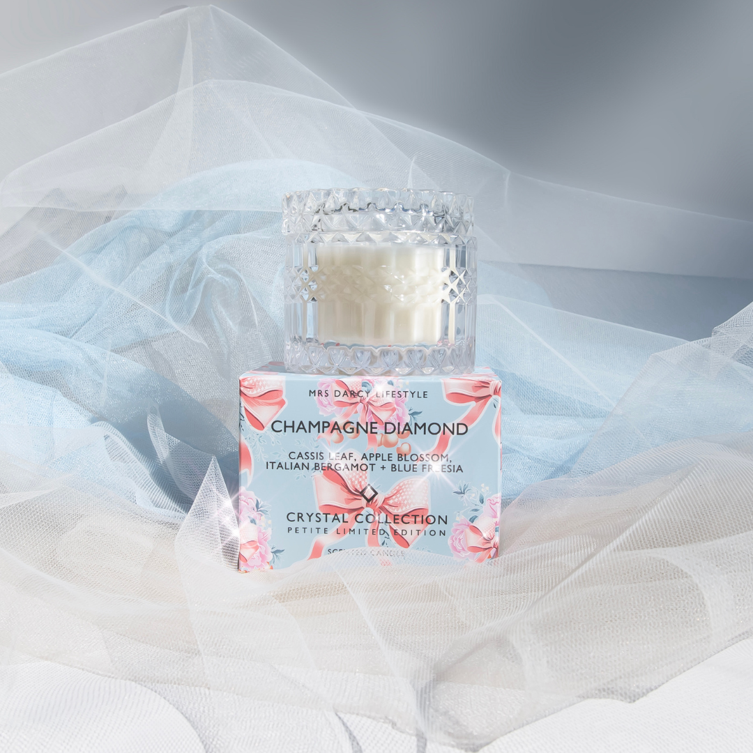 Candle (Petite) Champagne Diamond - Cassis Leaf, Apple Blossom