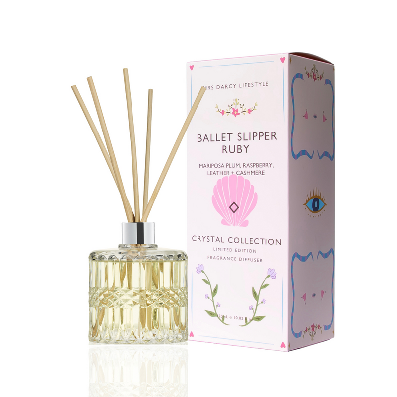 Diffuser Ballet Slipper Ruby - Mariposa Plum, Raspberry, Leather + Cashmere