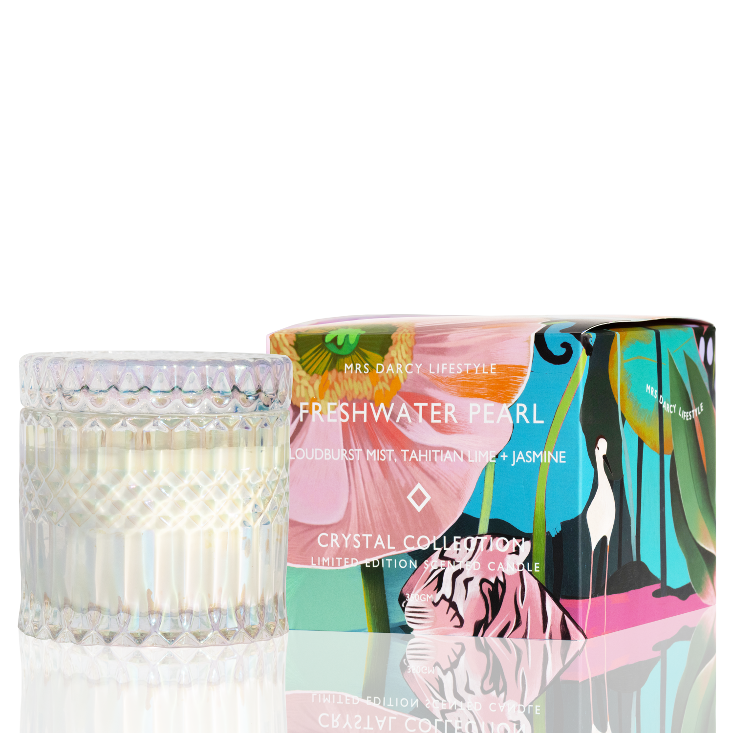 Candle Freshwater Pearl Cloudburst Mist, Tahitian Lime + Jasmine