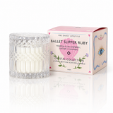 Candle Ballet Slipper Ruby - Mariposa Plum, Raspberry, Leather + Cashmere