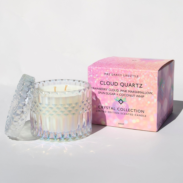 Candle Cloud Quartz - Strawberry Cloud, Pink Marshmallow, Spun Sugar + Coconut Whip