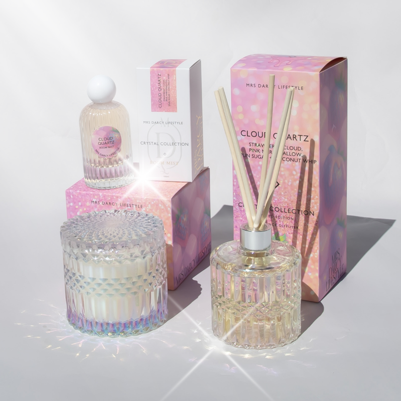 Candle Cloud Quartz - Strawberry Cloud, Pink Marshmallow, Spun Sugar + Coconut Whip