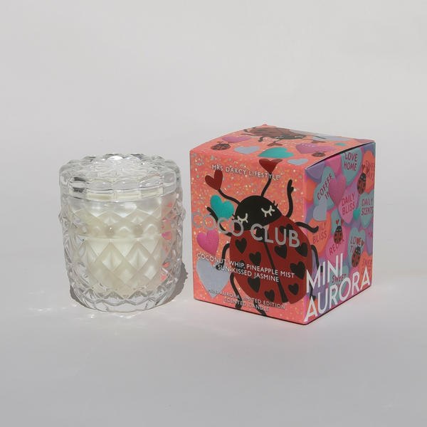 Aurora Mini Candle - Coco Club - Coconut Whip, Pineapple Mist + Sun-Kissed Jasmine