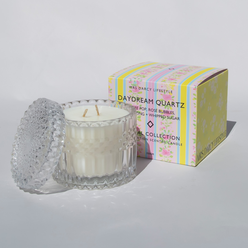 Candle Daydream Quartz - Lychee Pop, Rosé Bubbles, Lemon Zing + Whipped Sugar