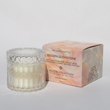 Candle (Petite) Golden Glowstone - Soft Vanilla Bloom, Violet Haze, Glazed Skin Sugar + Blonde Woods