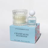 Little Moments Duo Champagne Diamond - Cassis Leaf, Apple Blossom, Italian Bergamot + Blue Freesia