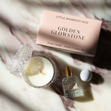 Little Moments Duo Golden Glowstone - Soft Vanilla Bloom, Violet Haze, Glazed Skin Sugar + Blonde Woods