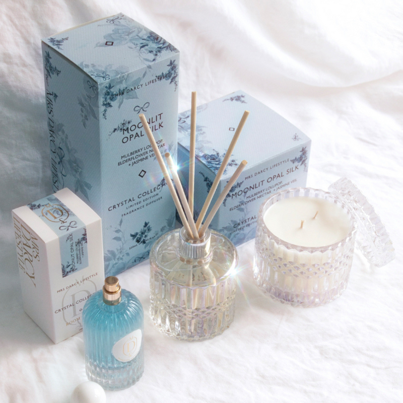 Room Mist Moonlit Opal Silk - Mulberry Lollipop, Elderflower Nectar + Jasmine Veil