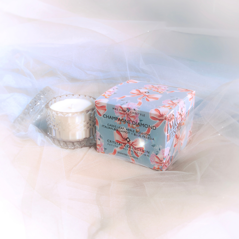 Candle (Petite) Champagne Diamond - Cassis Leaf, Apple Blossom