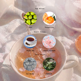 Candle (Petite) Blushing Opalite - Sunlit Tangerine, Cherry Blossom + Delicate English Tea