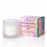 Candle Pond Fairy Quartz - Crisp Green Apple, Dewy Water Lily, Blush Rose Petals + Sweet Musk