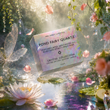 Candle Pond Fairy Quartz - Crisp Green Apple, Dewy Water Lily, Blush Rose Petals + Sweet Musk