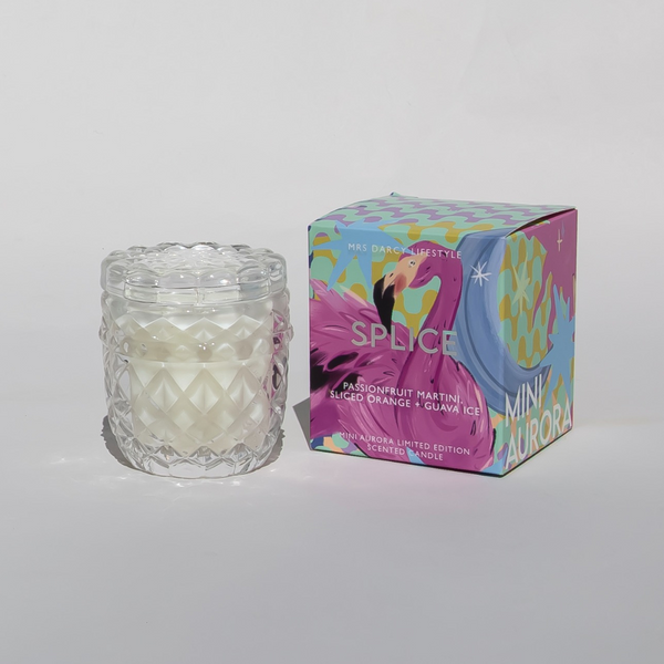 Aurora Mini Candle - Splice - Passionfruit Martini, Sliced Orange + Guava Ice
