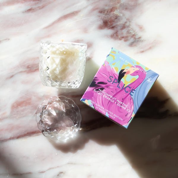 Aurora Mini Candle - Splice - Passionfruit Martini, Sliced Orange + Guava Ice